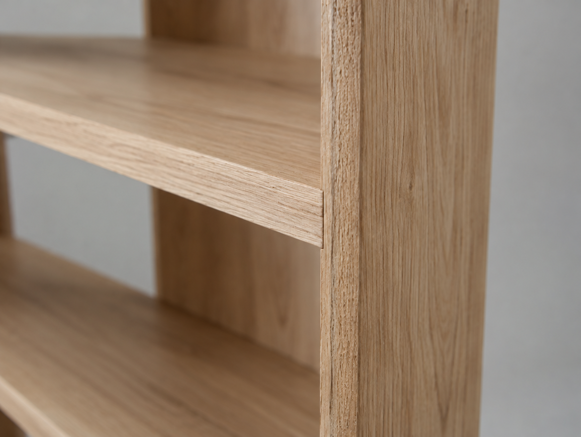 Compact Oak Bookshelf