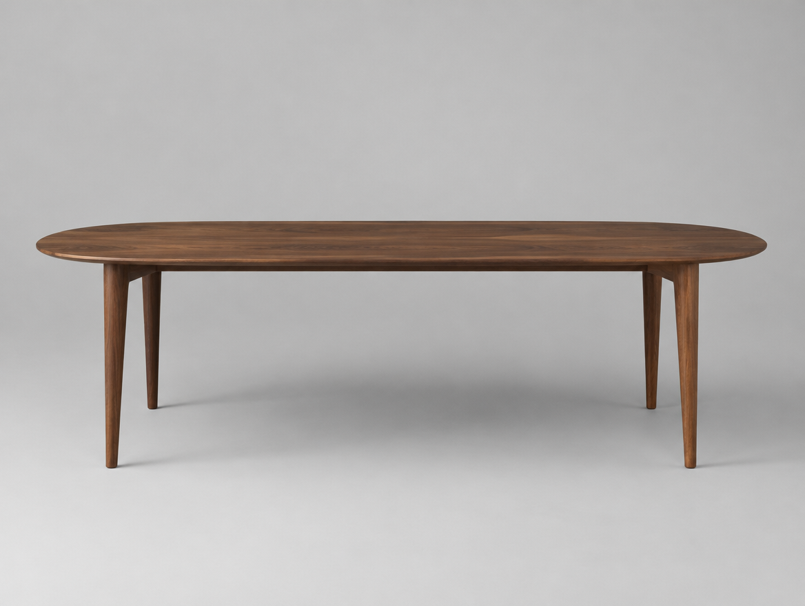 Oval Walnut Dining Table