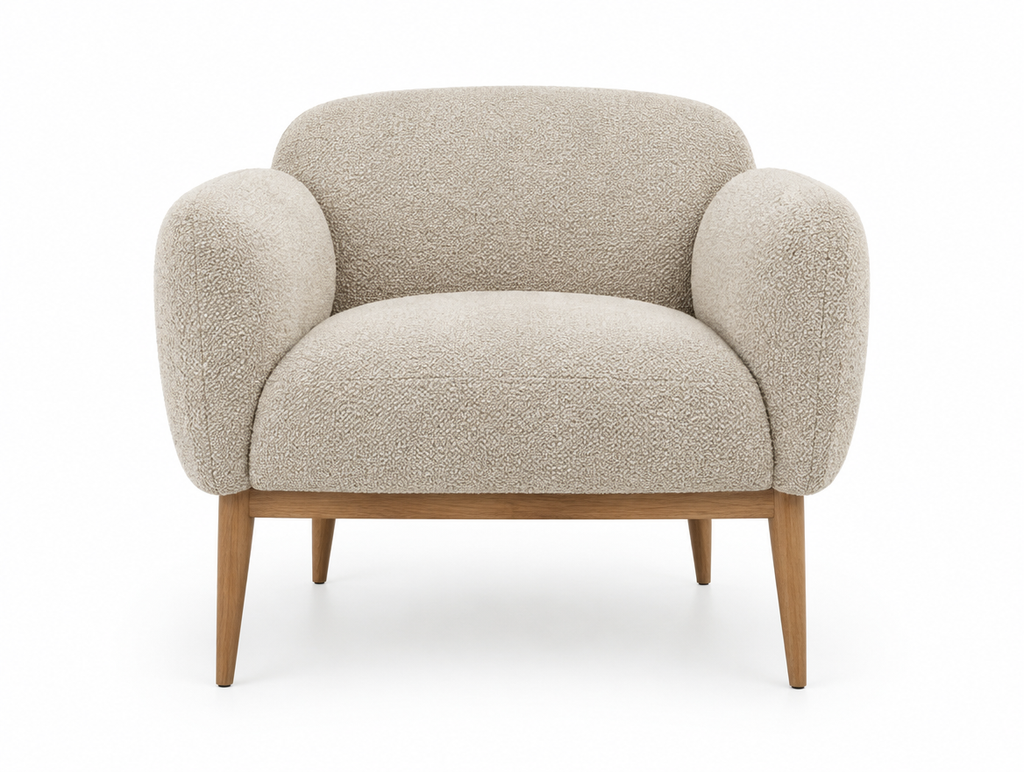 Bouclé Accent Armchair