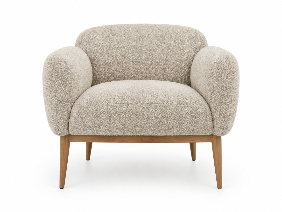Bouclé Accent Armchair