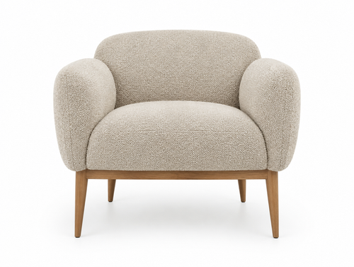 Bouclé Accent Armchair