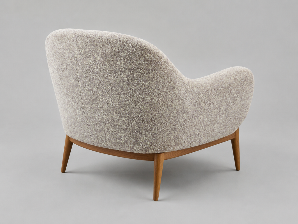 Bouclé Accent Armchair
