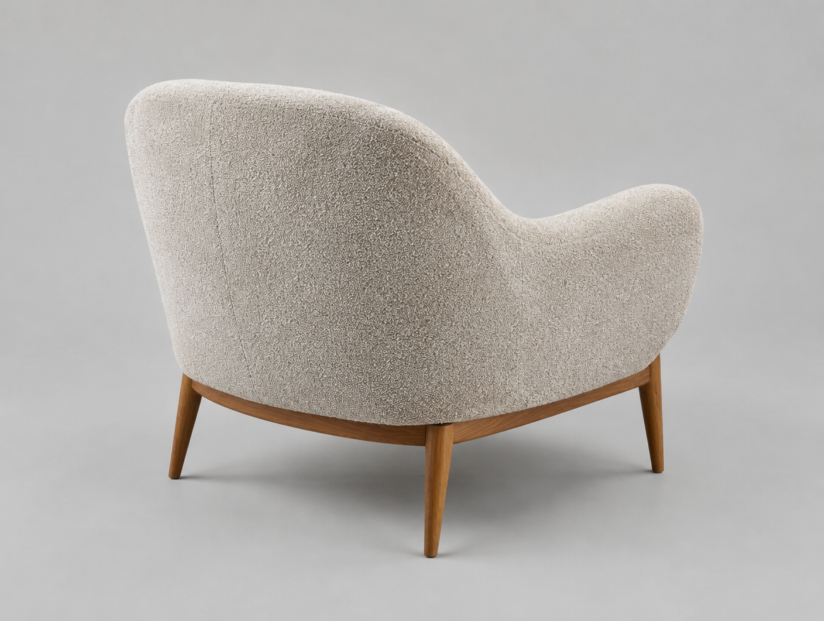 Bouclé Accent Armchair