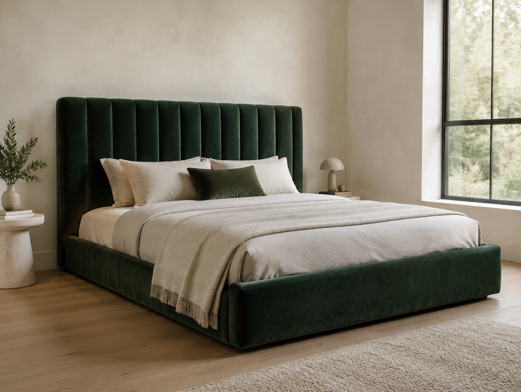 Velvet King Bed Frame