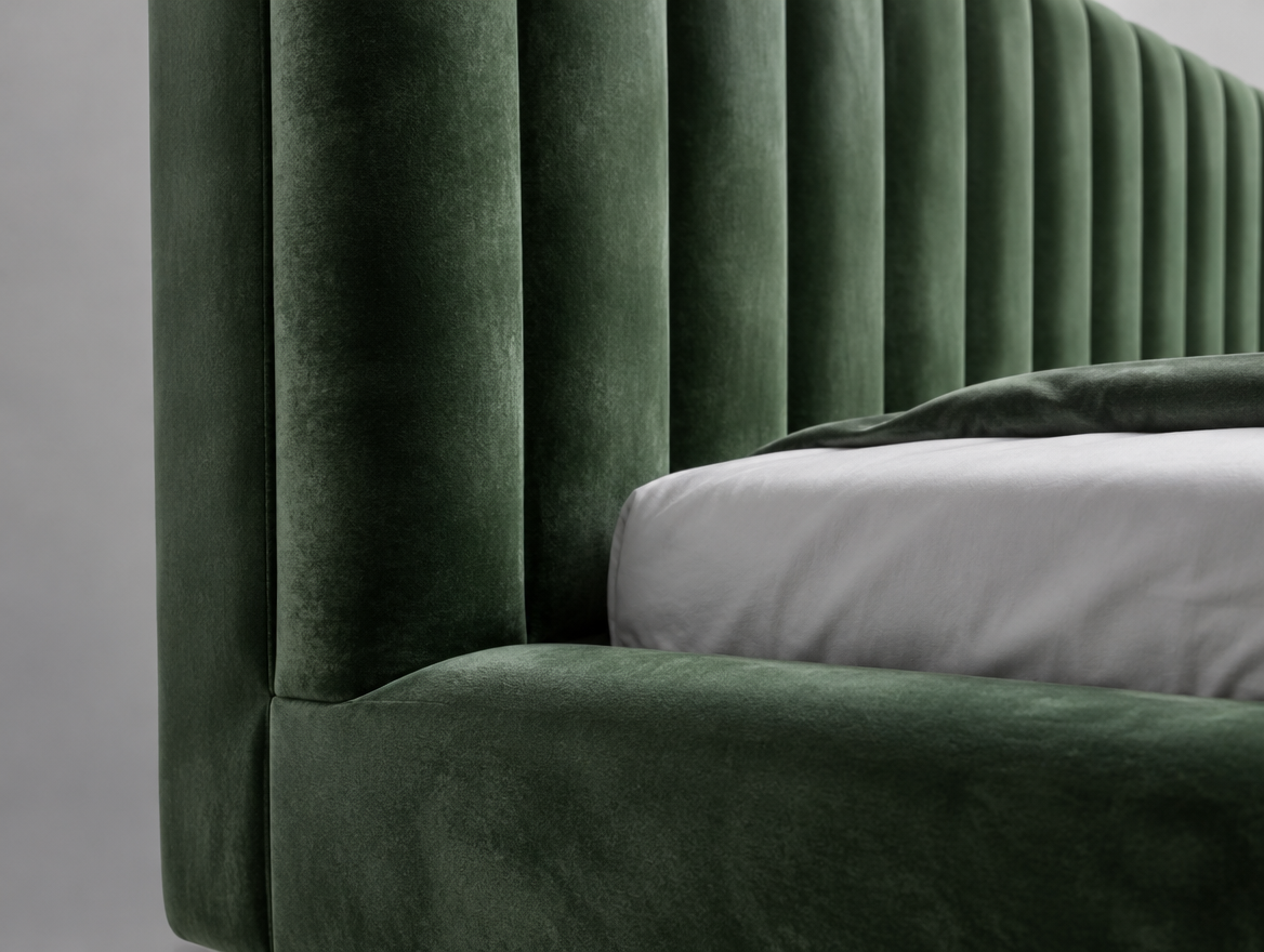 Velvet King Bed Frame