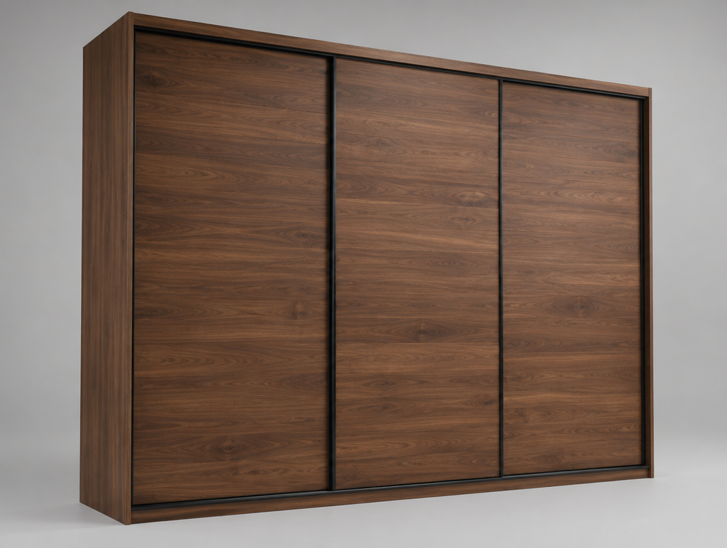 Grand Walnut Wardrobe System