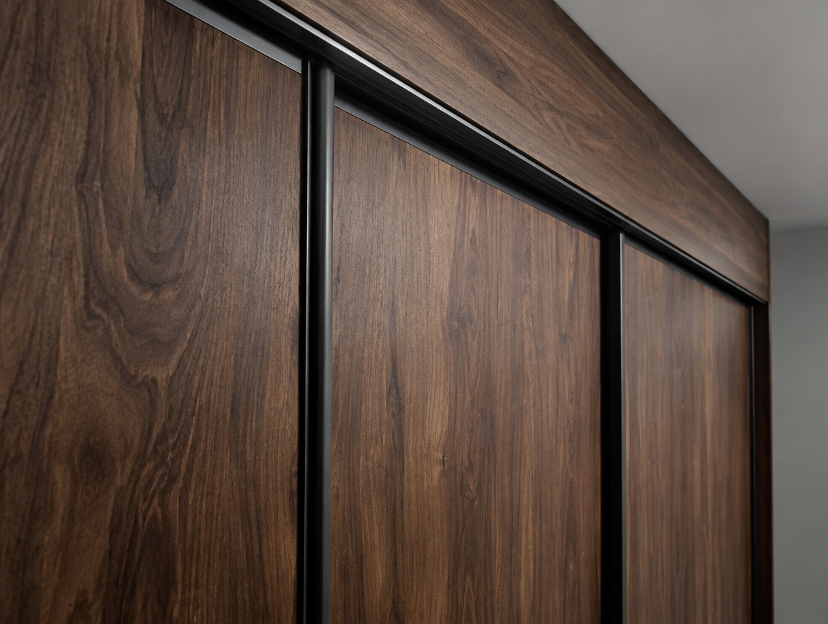 Grand Walnut Wardrobe System