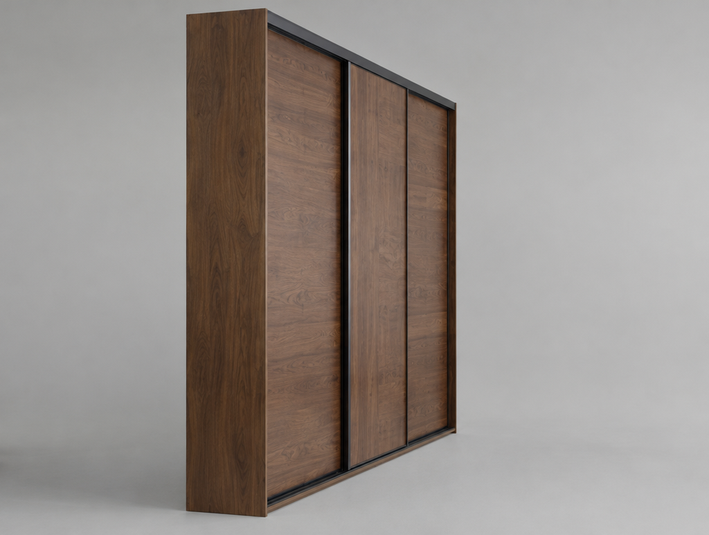 Grand Walnut Wardrobe System